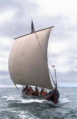 Vikingeskibet Havhingsten for sejl
